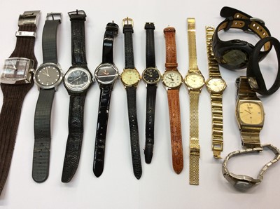 Lot 653 - Selection various wristwatches including two Sekonda, Seiko, Pulsar etc