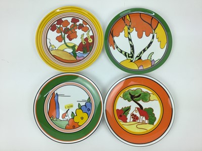 Lot 138 - Seventeen Wedgwood Clarice Cliff plates