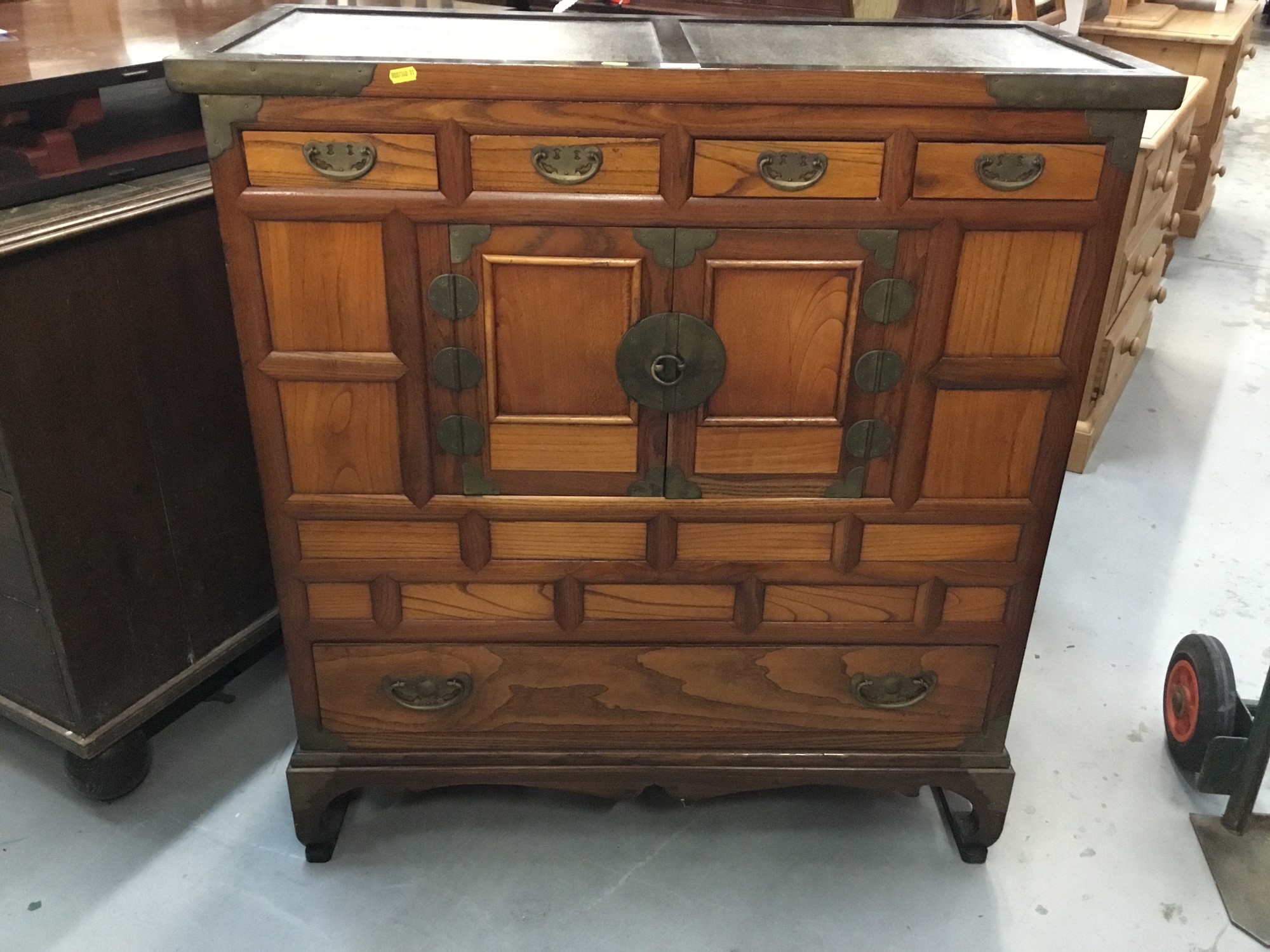 Lot 886 Antique Korean chest