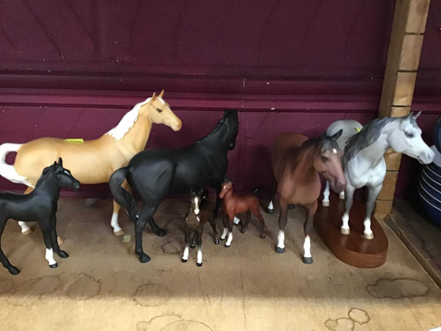 Lot 513 - Seven Beswick horses