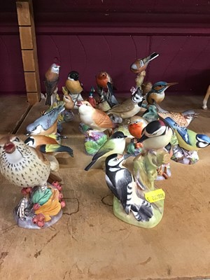 Lot 512 - Collection of Worcester birds, Crown Derby bird, others