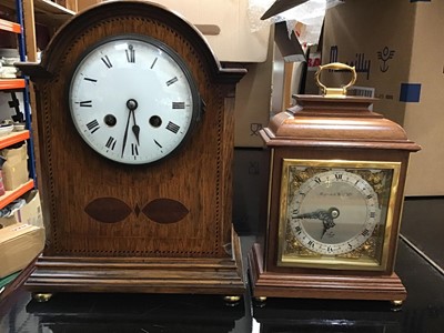 Lot 505 - Mappin and Webb clock, Edwardian mantel clock