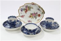 Lot 243 - Pair late 18th century Chinese export blue and...