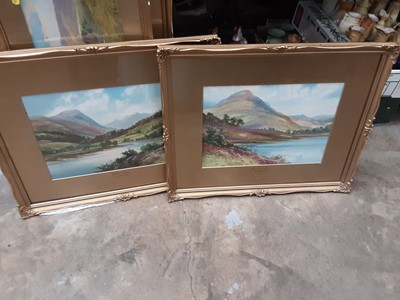 Lot 585 - Collection of early 20th century watercolours etc