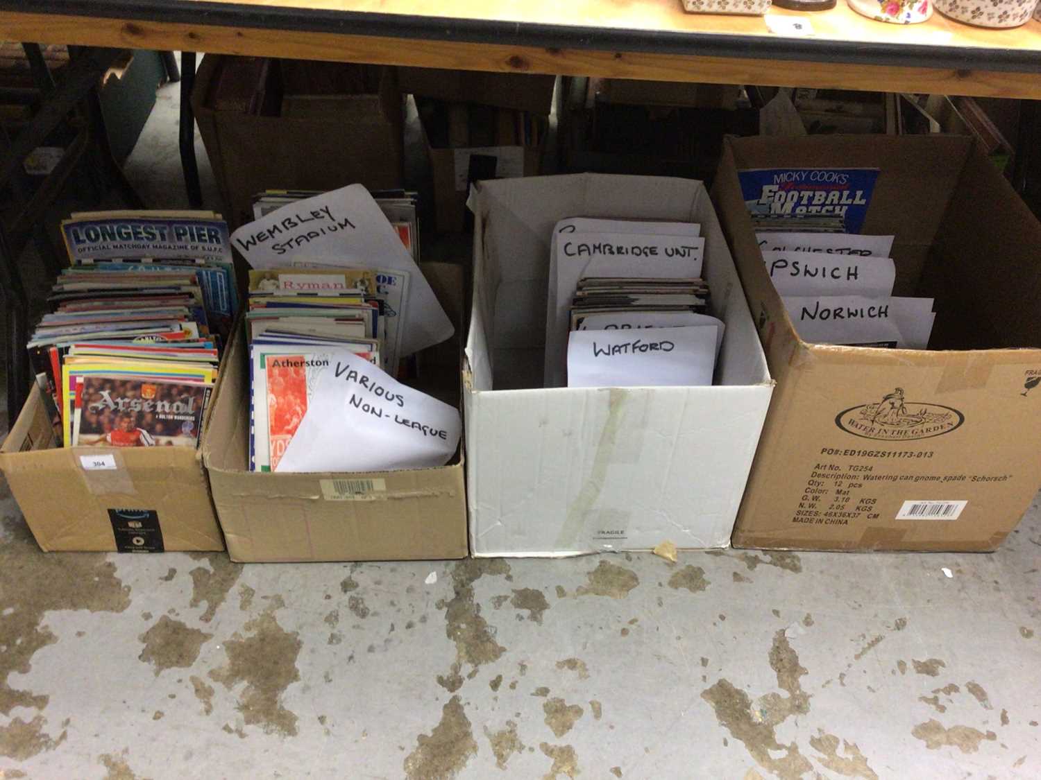 Football Programme Storage Box Lot 304 - Football programmes - large quantity