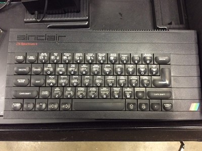 Lot 435 - Video computer system with joystick and games and Sinclair ZX Spectrum + keyboard