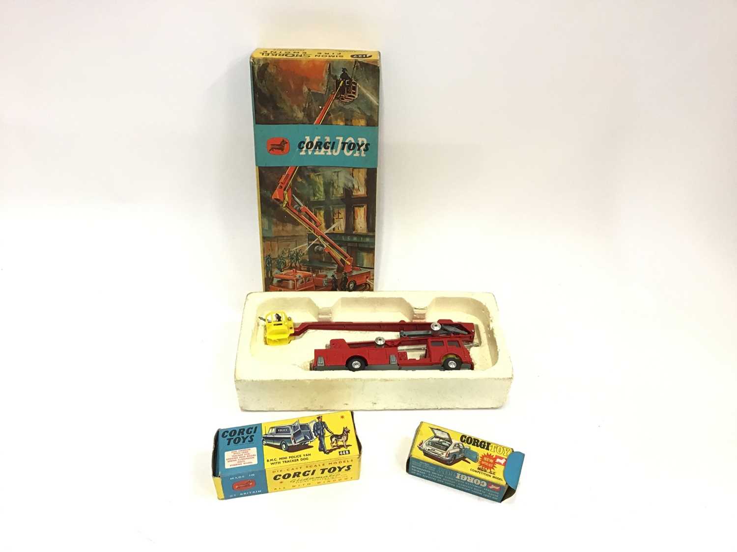 Lot 1514 - Corgi cars including Simon Snorkle fire engine in original box