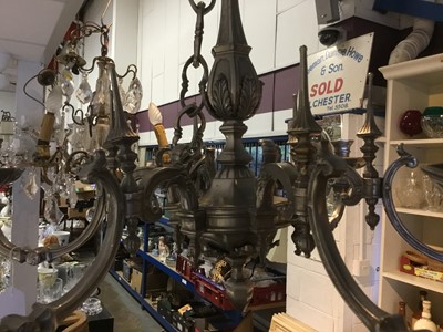 Lot 184 - Six branch gothic style chandelier