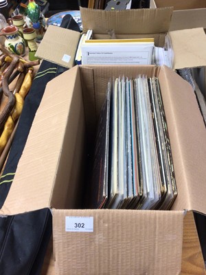 Lot 302 - Selection of LP records including The Beatles, Black Sabbath, Family, Amazing Blondel and Magna Carta, together with poetry books and magazines