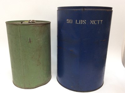 Lot 1293 - Valour oil drum and one other