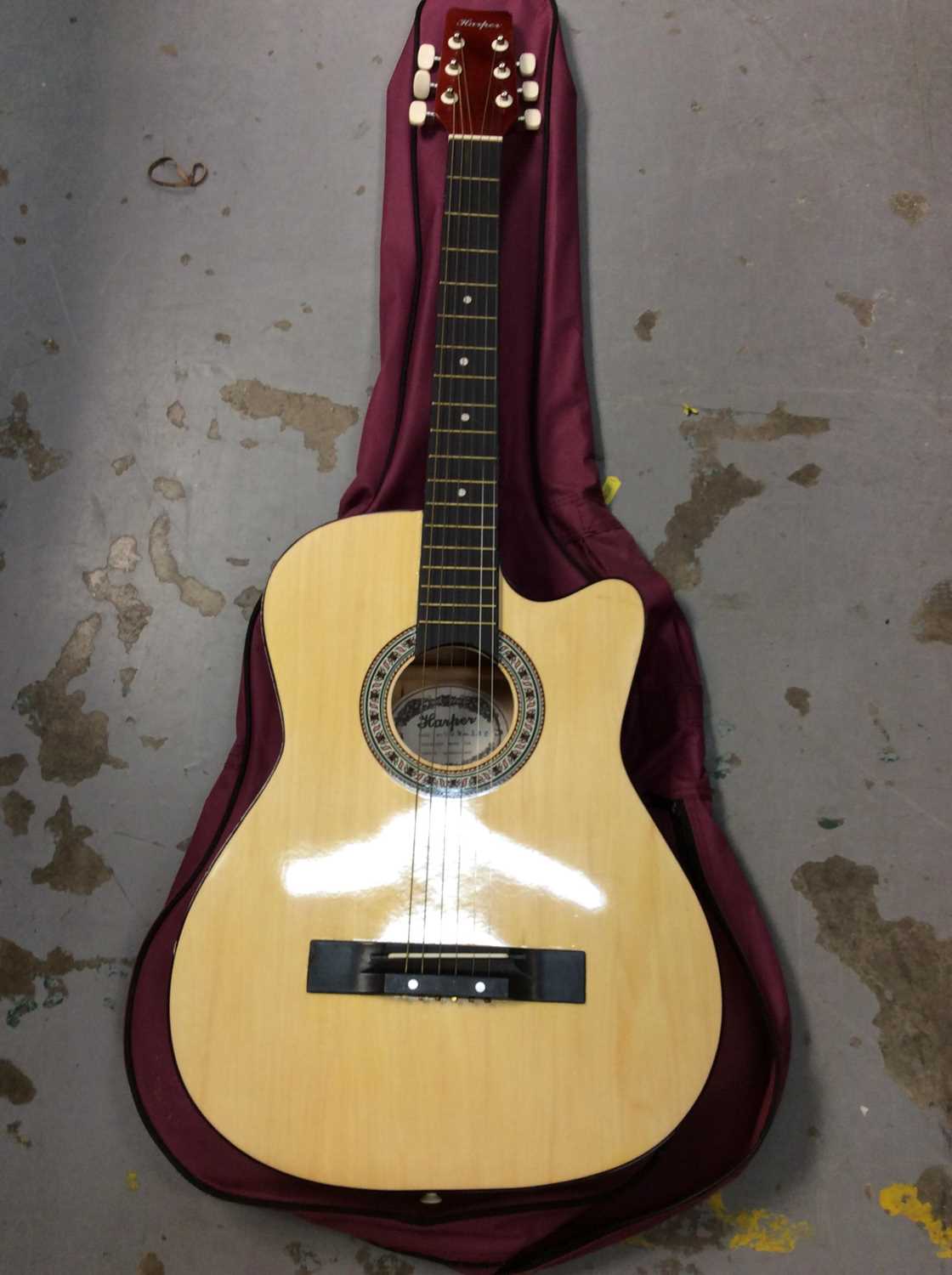 Lot 459 - Harper acoustic guitar in carry case