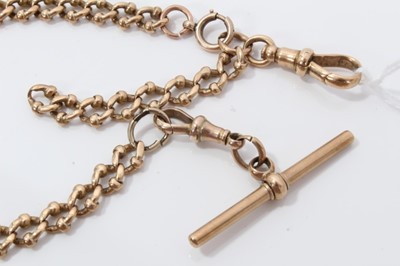 Lot 295 - 9ct gold watch chain