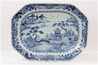 Lot 251 - Late 18th century Chinese export blue and...