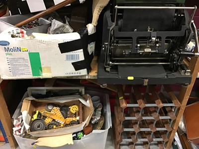 Lot 538 - Gestetner printing machine, three boxes of mixed items and sundries