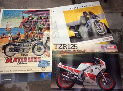 Lot 493 - 1990s motorcycle posters and unframed prints