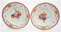 Lot 257 - Pair 18th century Meissen soup plates, circa...