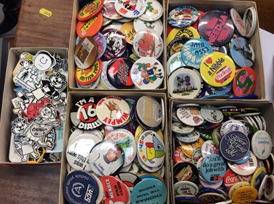 Lot 472 - Large collection of approximately 481 pin badges