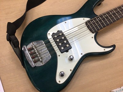 Lot 822 - Cort bass guitar, green finish