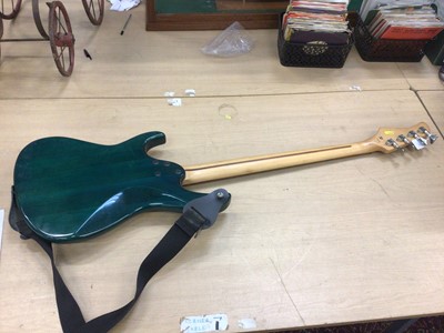 Lot 822 - Cort bass guitar, green finish