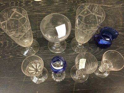 Lot 153 - Small group of antique glasses