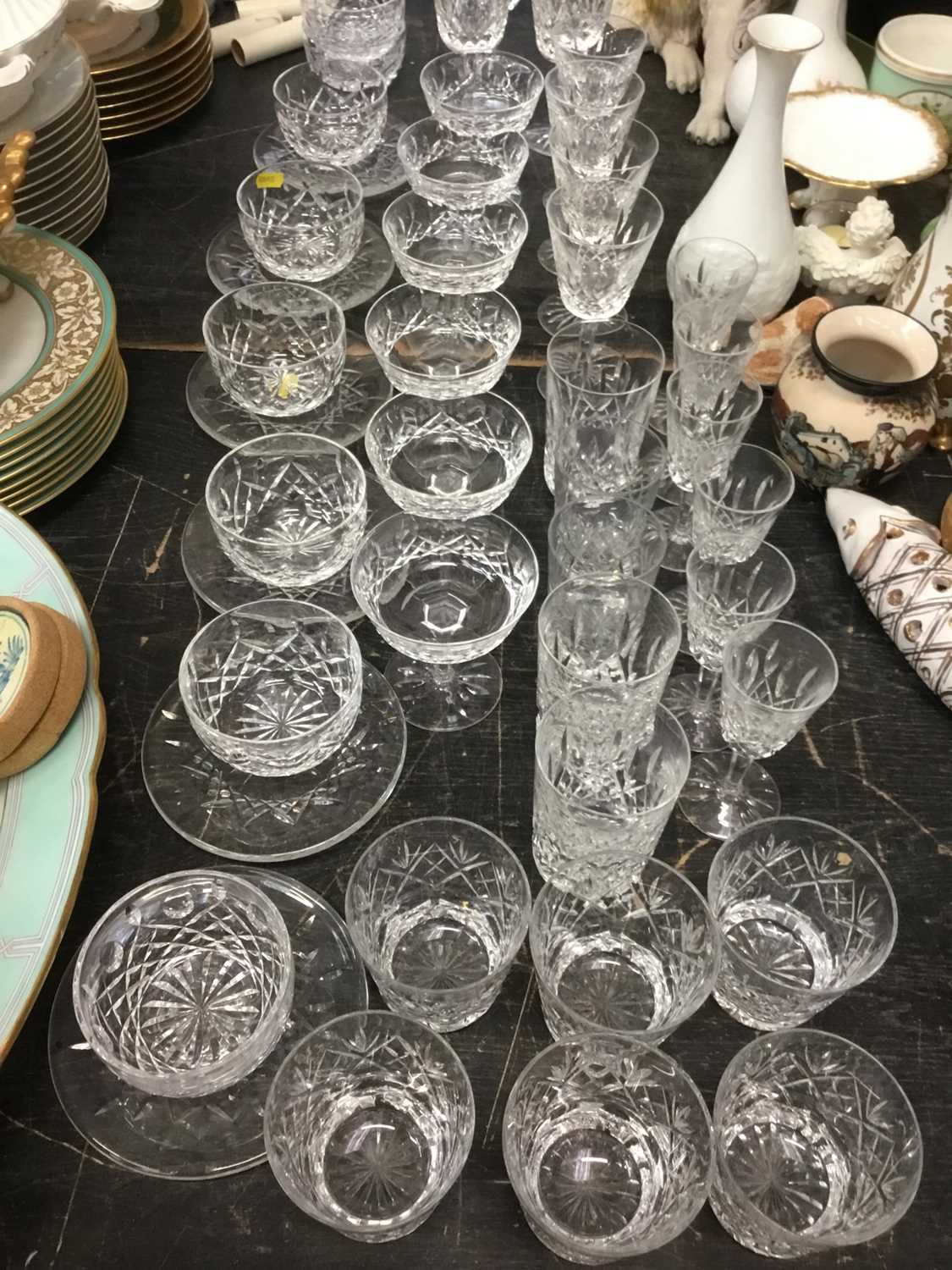 Lot 162 - Collection of cut glass by Waterford and others