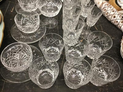 Lot 162 - Collection of cut glass by Waterford and others