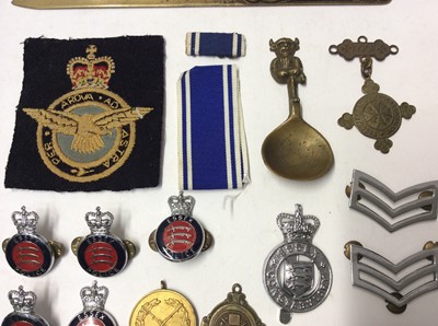 Lot 1089 - Group of Essex police badges and other police related collectables