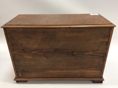 Lot 1939 - Burr walnut three draw collectors cabinet