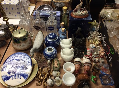Lot 424 - Group glassware, ornaments and decorative ceramics