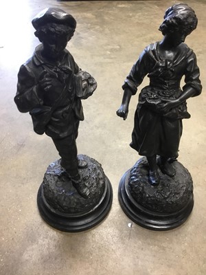 Lot 177 - Pair of early 20th century spelter figures