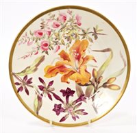 Lot 270 - Early 19th century Derby plate, painted by...