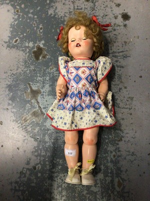Lot 117 - Vintage Pedigree doll with closing eyes and moving limbs
