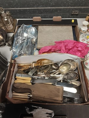 Lot 263 - Lot of plated cutlery and other plated ware