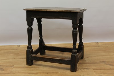 Lot 645 - Antique oak joint stool