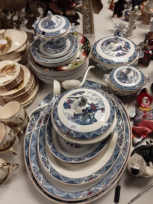 Lot 273 - Bristol Mallard pattern dinnerware plus other dinner and teaware