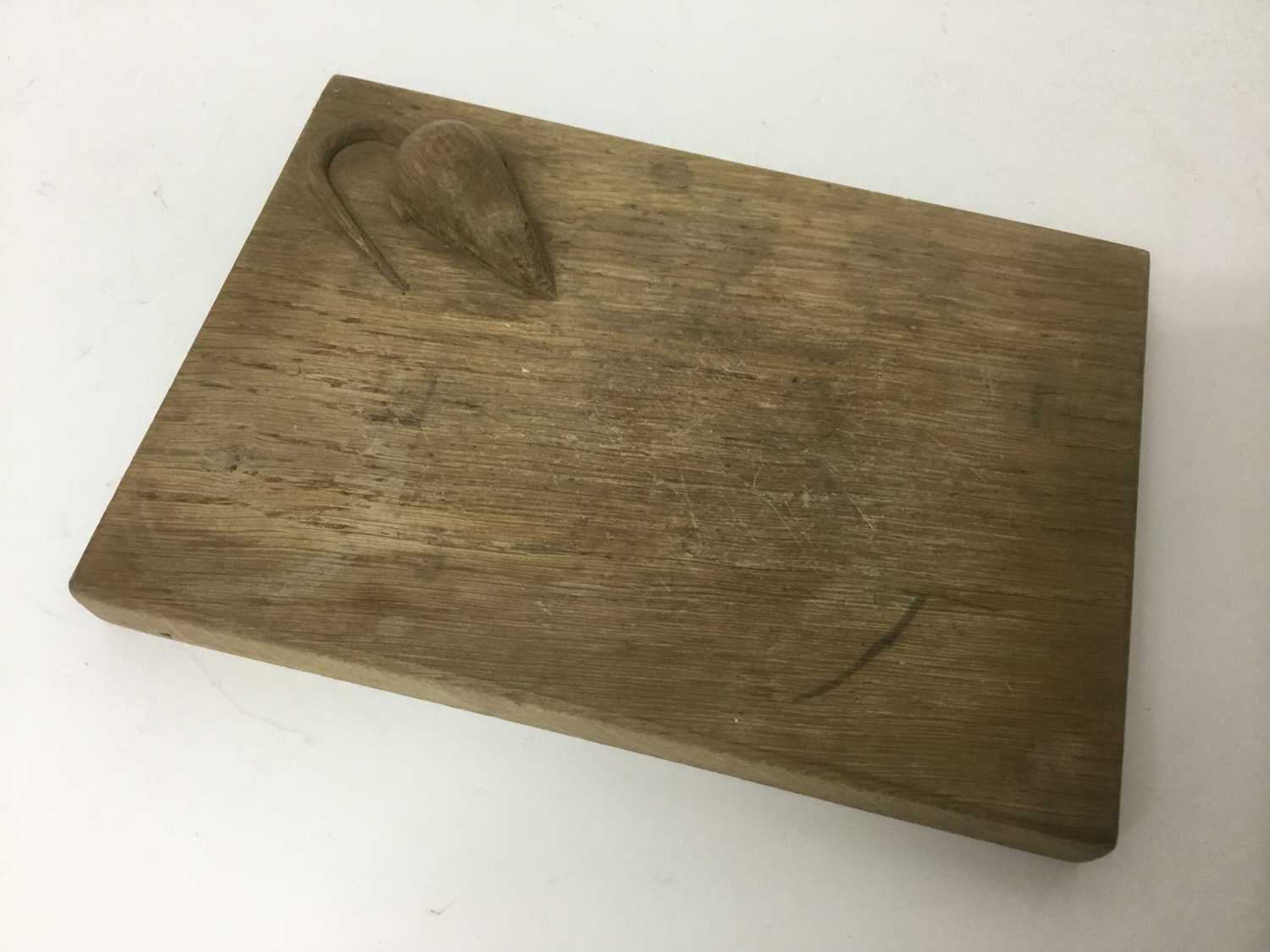 Lot 13 - Robert Mouseman Thompson carved oak cheese board
