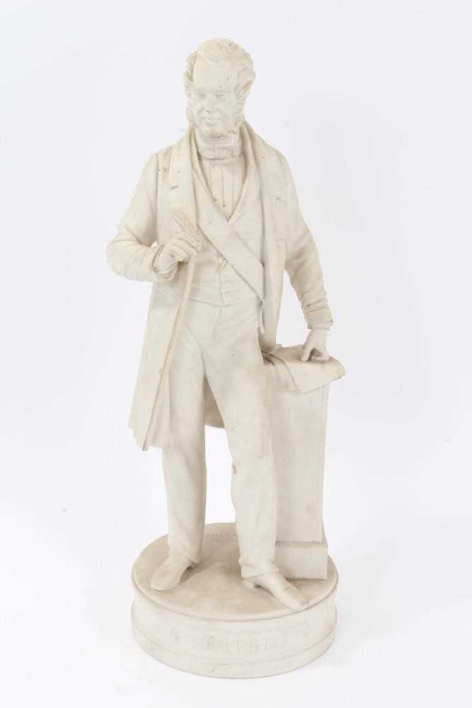 Lot 35 - Victorian Parian ware figure of Palmerston