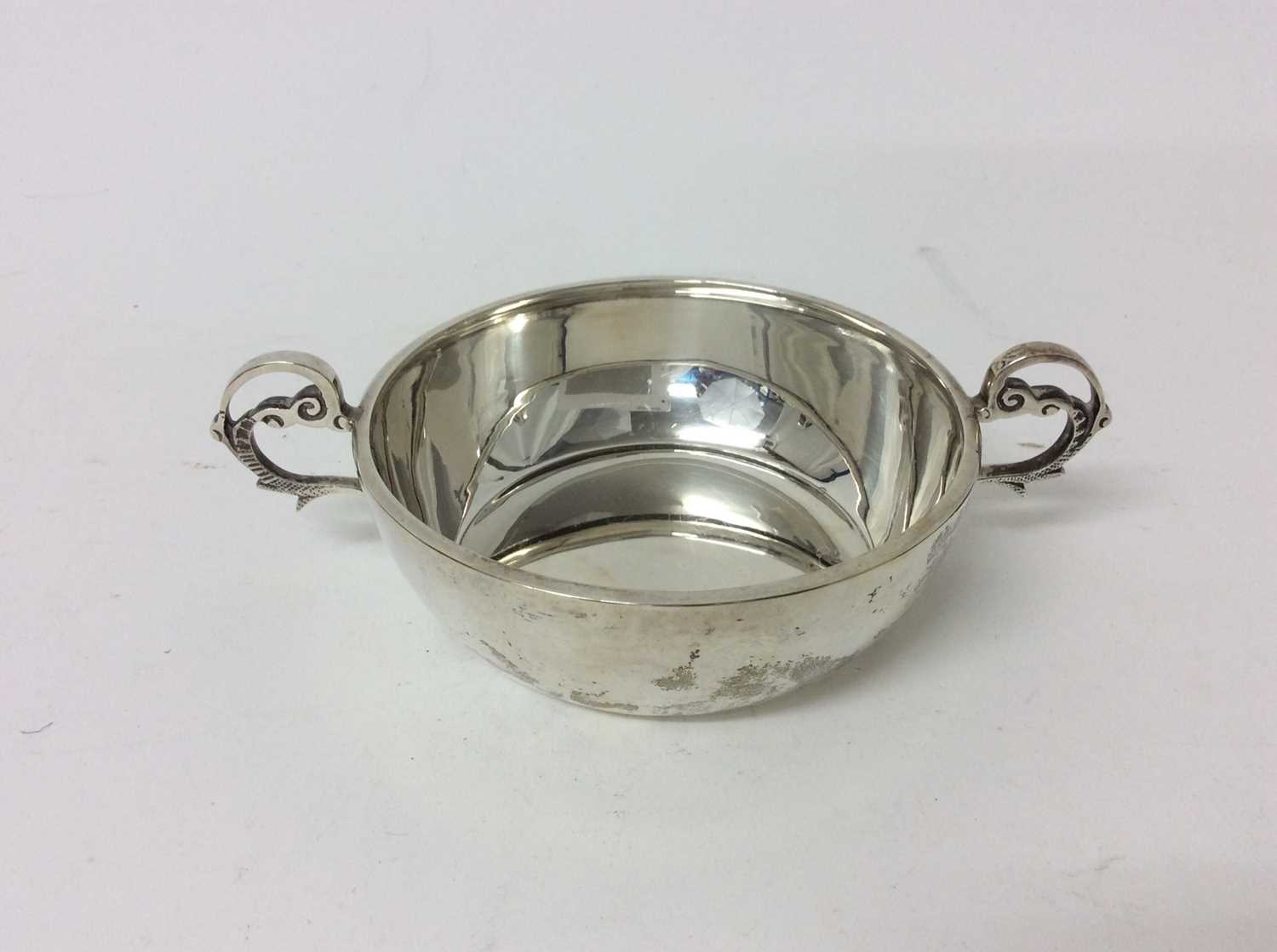 Lot 216 - Silver two handled bowl