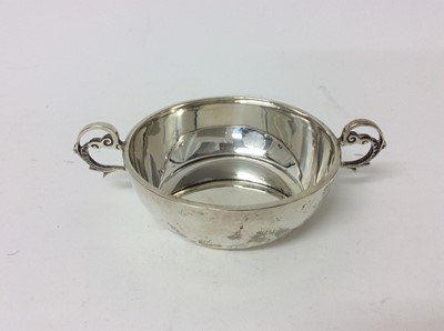 Lot 216 - Silver two handled bowl