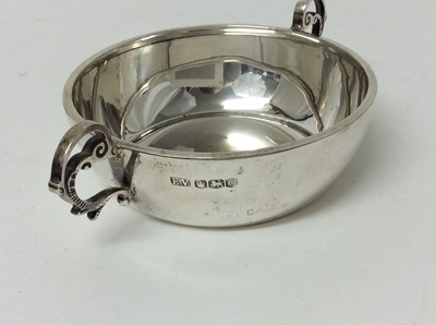 Lot 216 - Silver two handled bowl