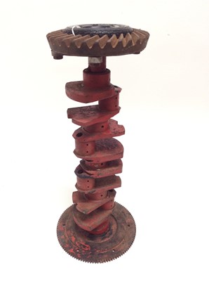 Lot 1294 - Unusual engine crankshaft remodelled into a free standing ashtray