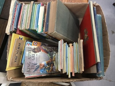 Lot 126 - Box of assorted children's books to include Penguins