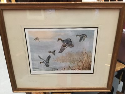 Lot 128 - John Cyril Harrison (1898-1985) three signed prints - Mallard, Teal and Widgeon, published by The British Art Co., in glazed gilt frames
