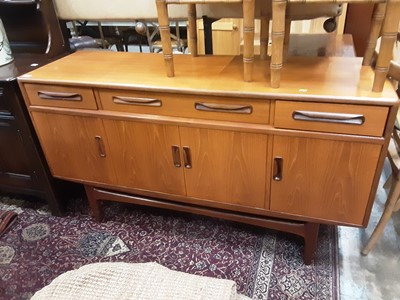 Lot 1027 - G-Plan teak sideboard and a teak display cabinet