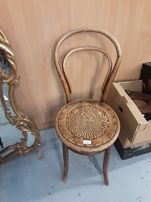 Lot 1045 - Bentwood chair with embossed seat