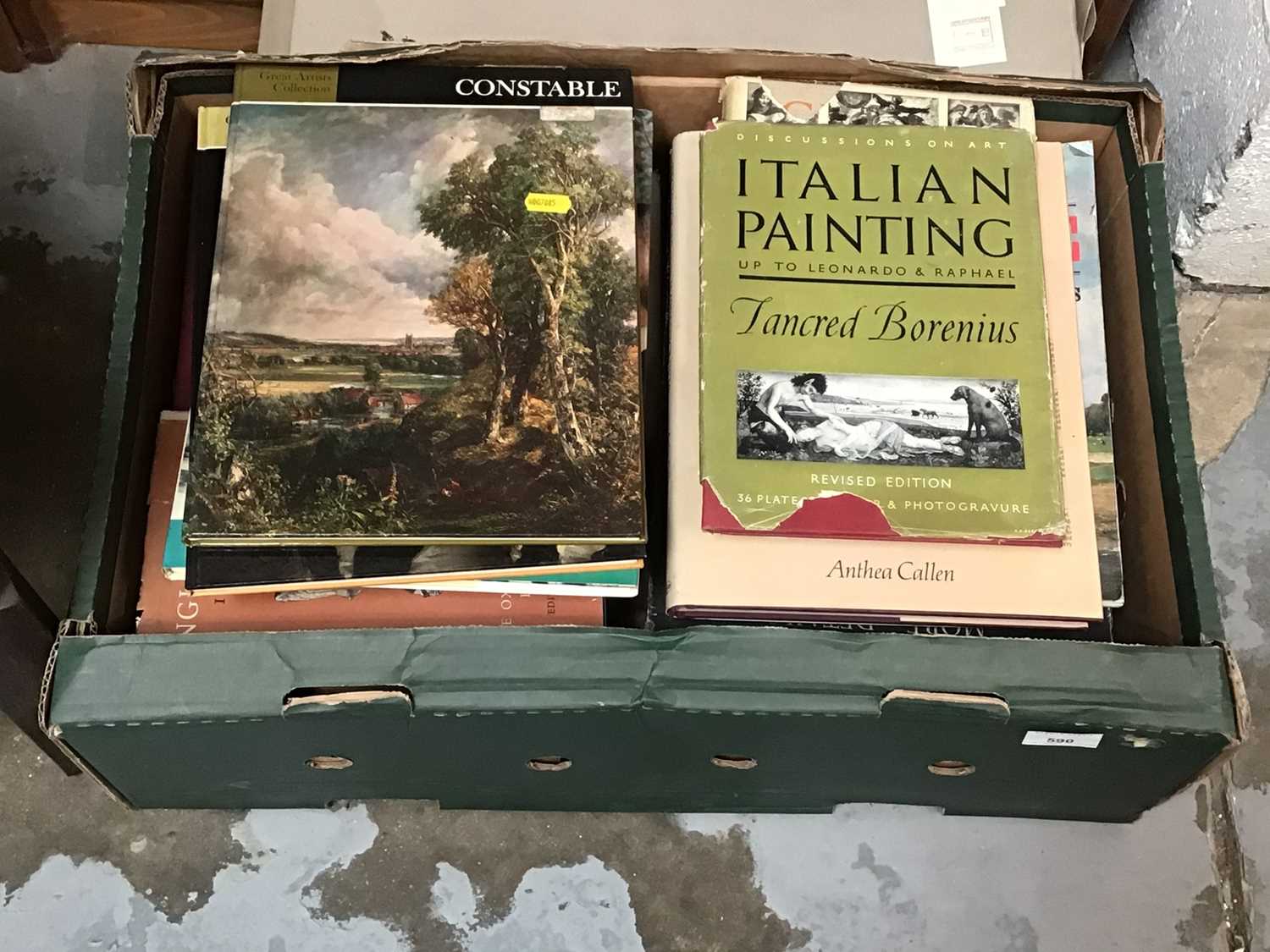 Lot 590 Box of art books