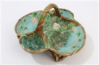 Lot 314 - Victorian George Jones Majolica strawberry...