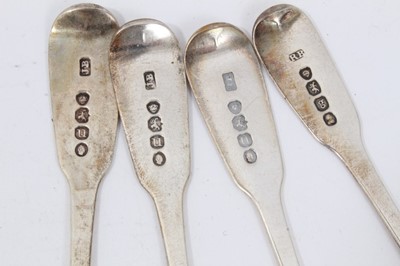 Lot 53 - Quantity various silver teaspoons and other silver spoons