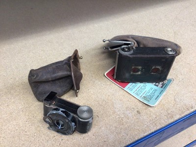 Lot 2157 - Vintage Mini Fex camera and Zeiss Ikon camera