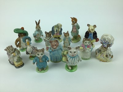 Lot 48 - Fourteen Beswick Beatrix Potter figures
